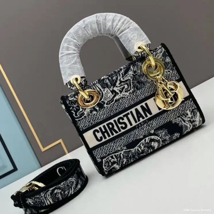 Jouy de Bag Toile D-lite Lady Canvas Black Motif Mini 0418 Luxury
